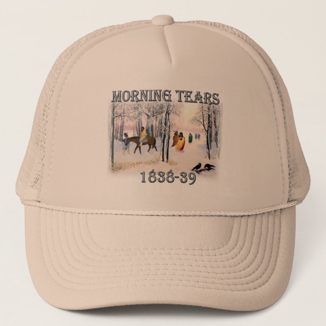 Casquette Morning Tears décrit le Cherokee Trail de 1838-183 (Devant)