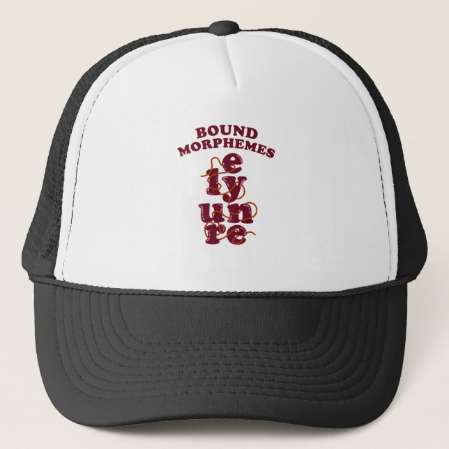Casquette Morphèmes gratuits Phonie Apprendre l'anglais (Devant)