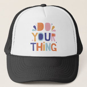 Casquette mot de motivation