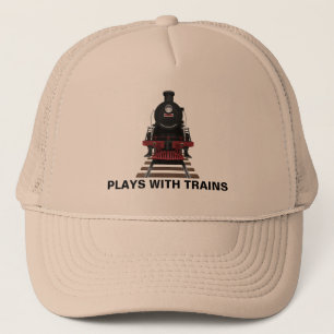 Casquette Moteur de Train Joue Avec des Trains ou Texte Pers