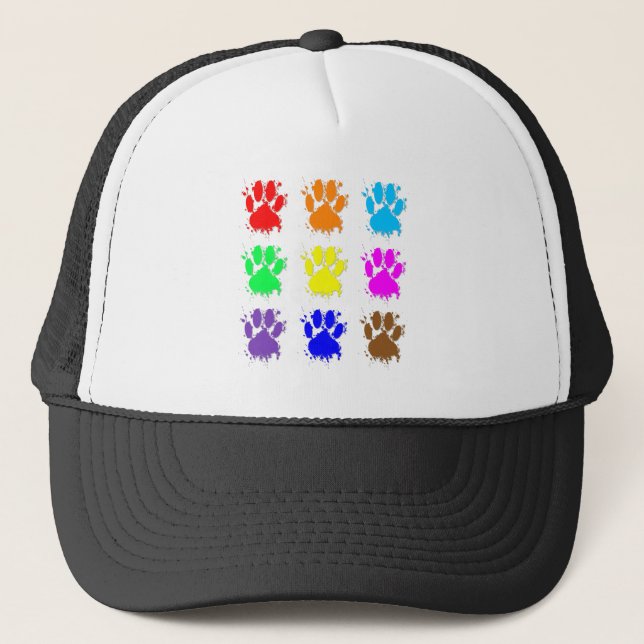 Casquette Motif à mâchoires pour chien d'encre (Devant)