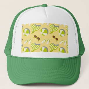 Casquette Motif de plage avec lunettes de soleil et casquett