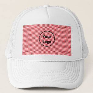 Casquette Motif de tableau de contrôle rouge et blanc