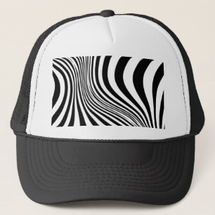 Casquette Motif de texture d'impression de peau de zèbre