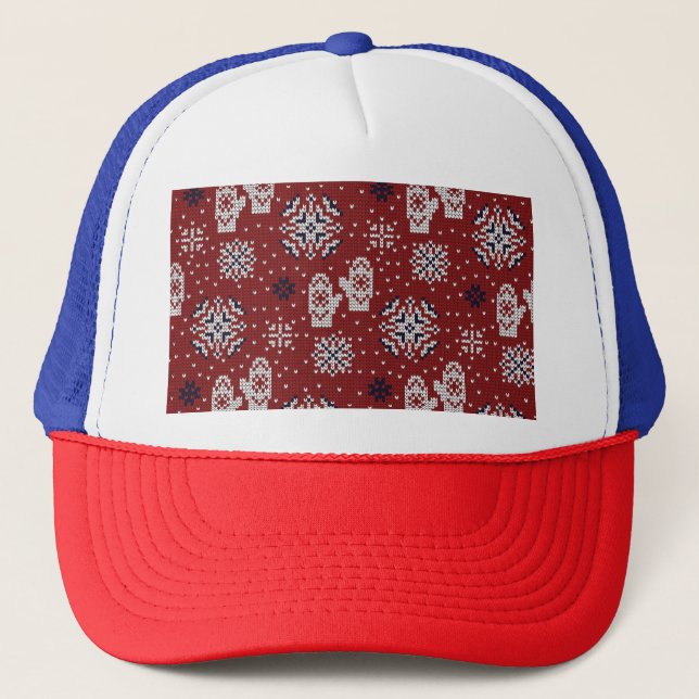 Casquette Motif décoratif de Noël d'hiver (Devant)