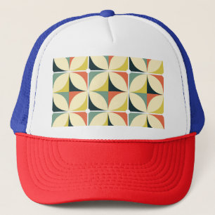 Casquette Motif géométrique des années 70 rétro.