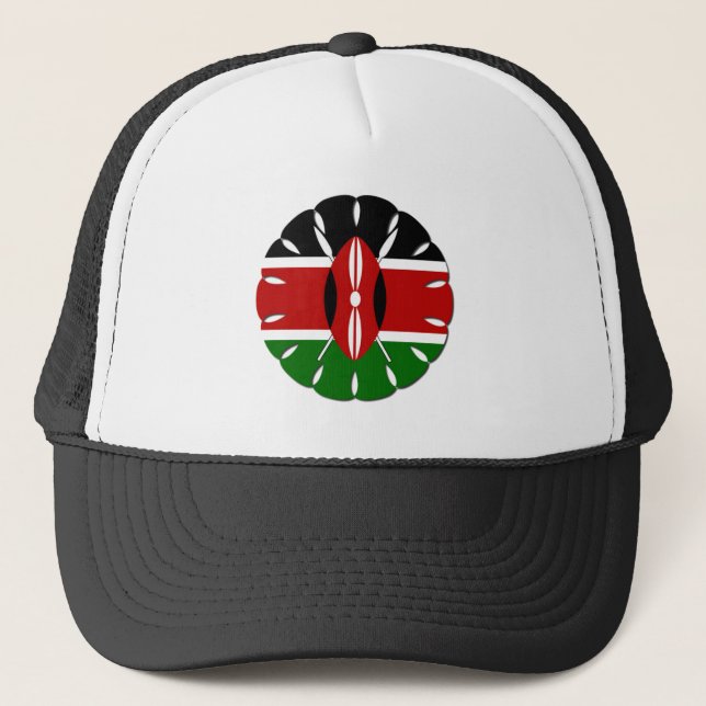 Casquette Motif kenyan rond : un symbole national (Devant)