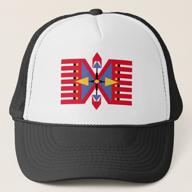 Casquette motif textile traditionnel indian-américain (Devant)