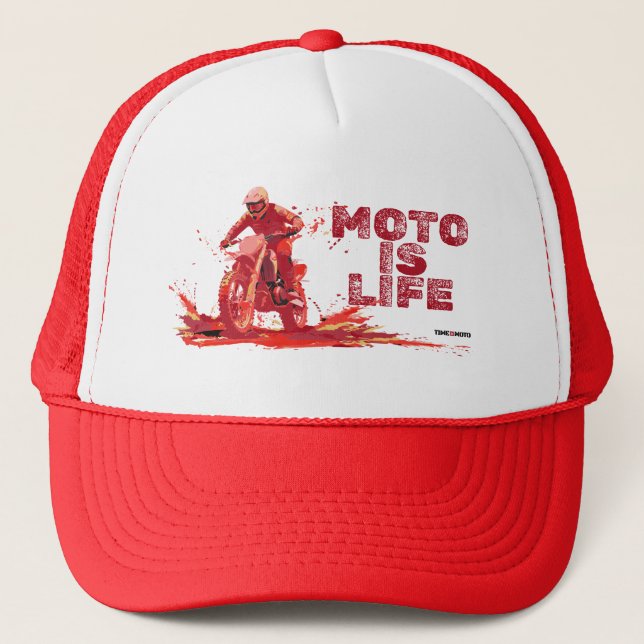 Casquette Moto Is Life Snap Trucker Hat (Devant)