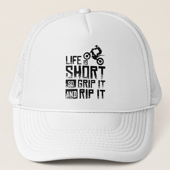 Casquette Moto Trial Bike (Devant)