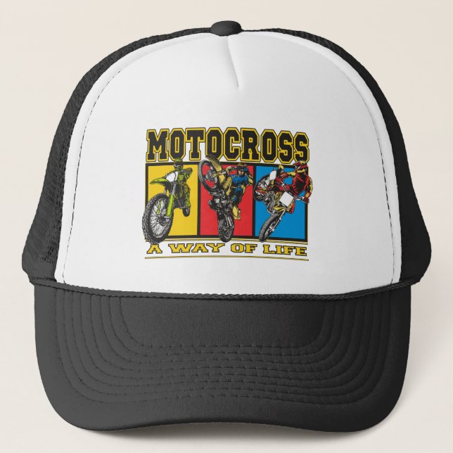 Casquette Motocross un mode de vie (Devant)