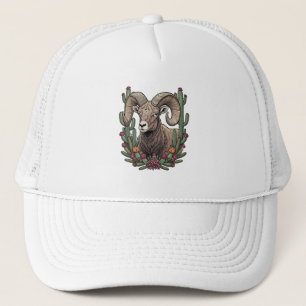 Casquette Mouflon du Colorado et cactus coupe claret