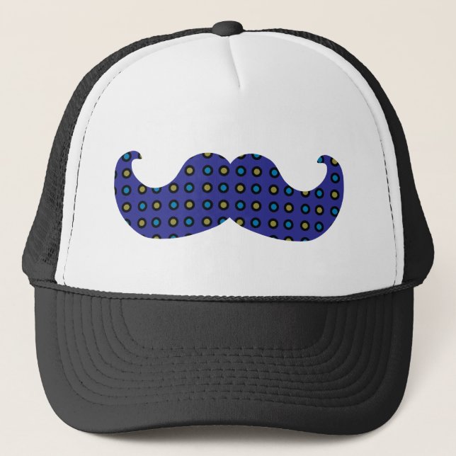 Casquette Moustache bleue (Devant)
