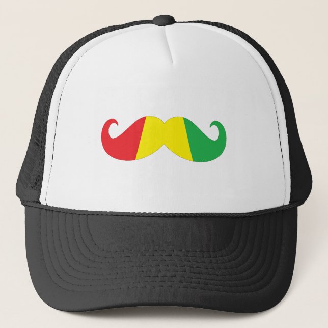 Casquette moustache de reggae (Devant)