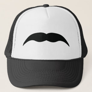 Casquette moustache noire