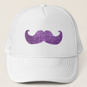 Casquette Moustache pourpre de Bling (graphique de parties