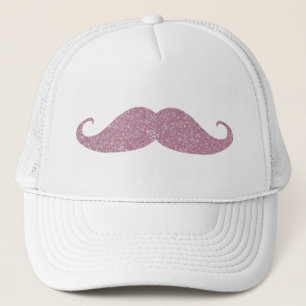 Casquette Moustache rose drôle de Bling