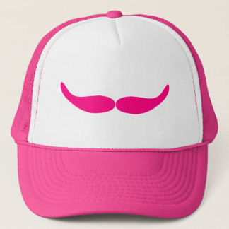 Casquette Moustache rose sournoise