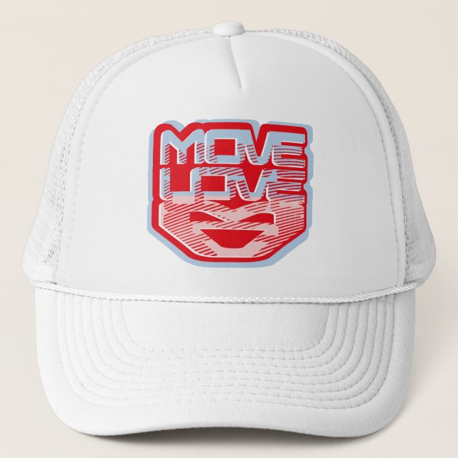 CASQUETTE MOVE LOVE HEART BY MASANSER PIXELAT (Devant)