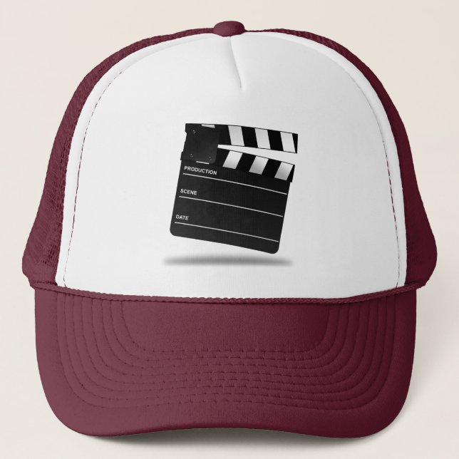 CASQUETTE MOVIE CLAPPERBOARD DESIGN POUR FILM BUFFS (Devant)