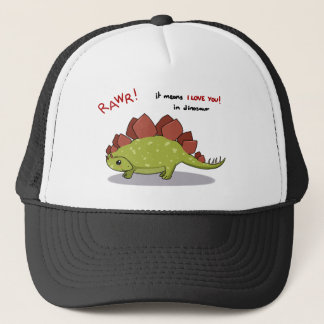 Casquette Moyens de Rawr je t'aime dans le Stegosaurus de