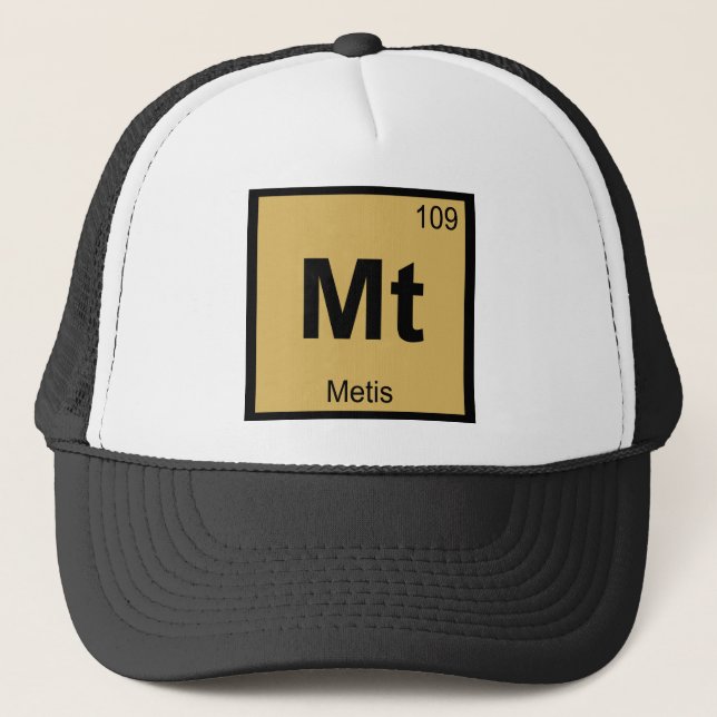 Casquette Mt - Symbole de Tableau périodique de chimie de (Devant)