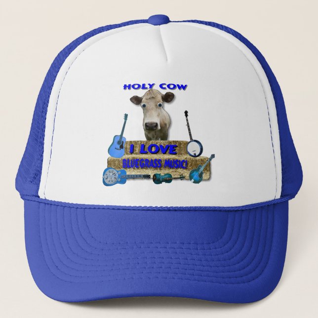 CASQUETTE MUSIQUE DE BLUEGRASS SAINTE D'AMOUR DE LA VACHE I (Devant)