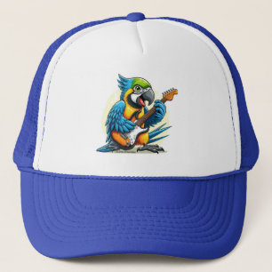 Casquette Musique du rock perroquet