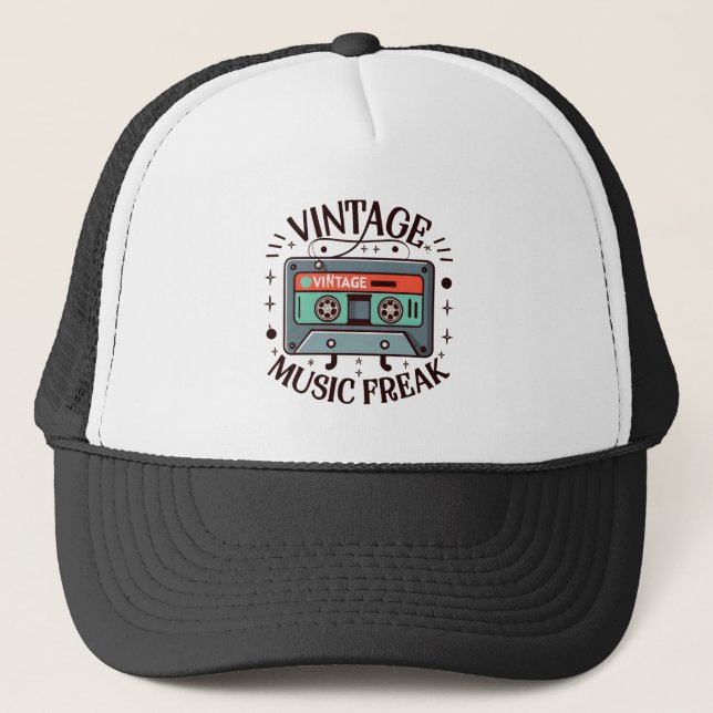 Casquette Musique vintage Freak (Devant)