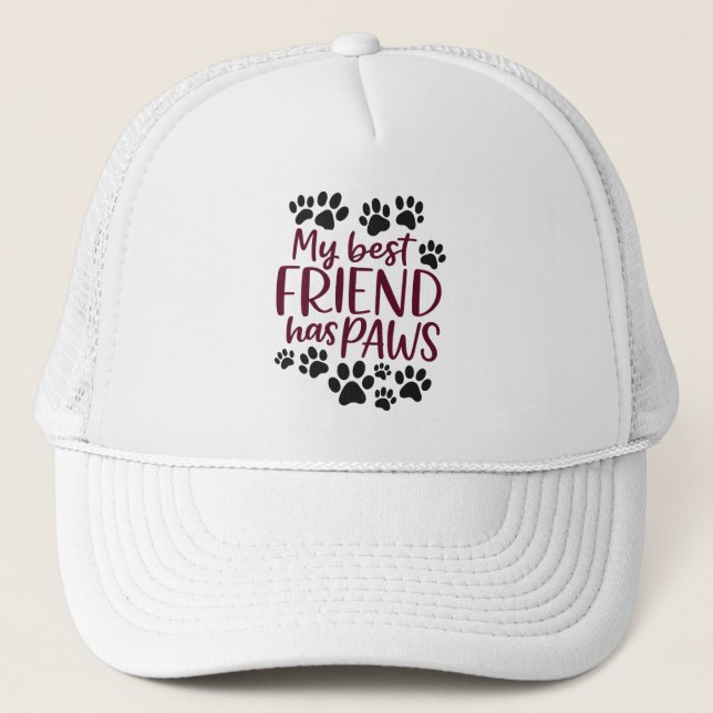 Casquette My Best Friend Has Paws Hat (Devant)