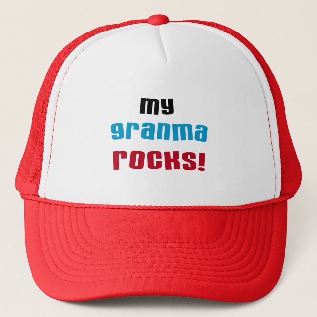 Casquette My Granma Rocks T-shirts et cadeaux (Devant)