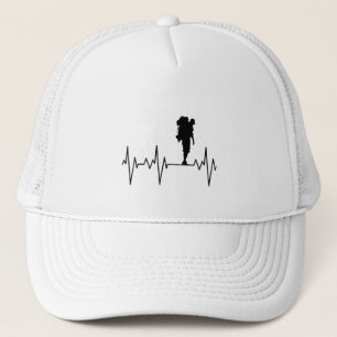 Casquette My Heart Beats for Hiking, Trekking and Travel Hat