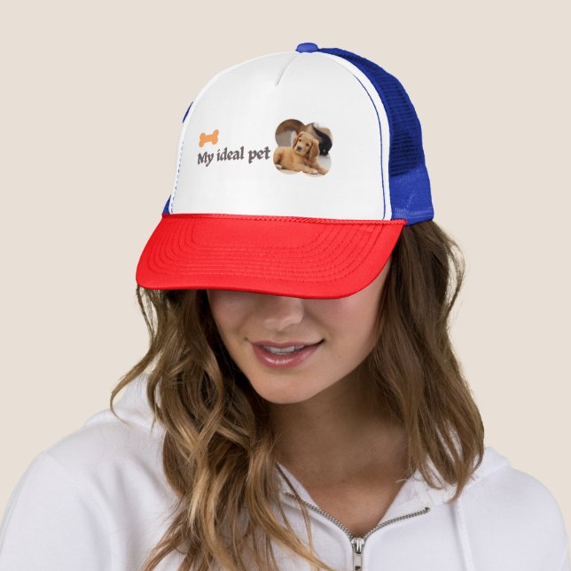 Casquette My Ideal Pet - Puppy Love Design (En situation)