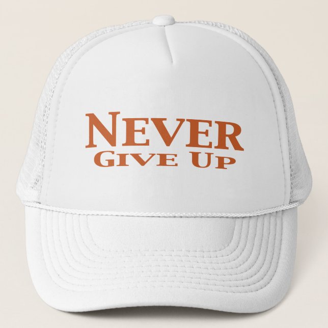 Casquette N'abandonnez jamais les cadeaux (Devant)