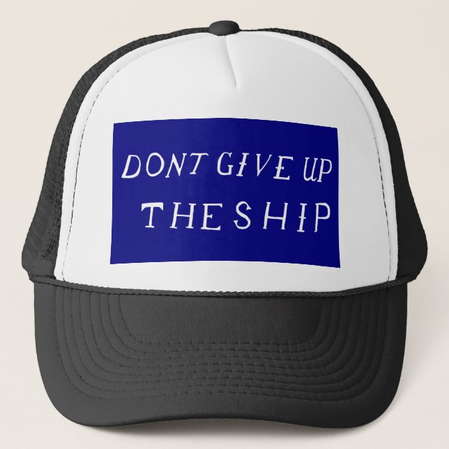 Casquette N'abandonnez pas le drapeau de bateau (Devant)