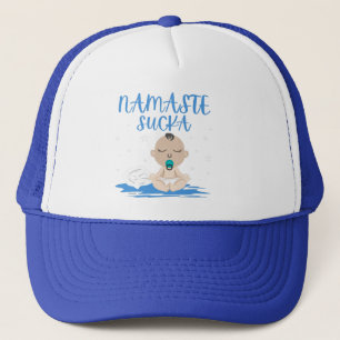 Casquette NAMASTE SUCKA drôle bébé yoga zen master