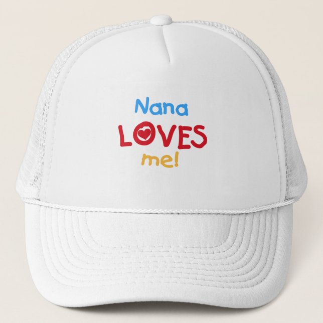 Casquette Nana aime mes t-shirts et cadeaux (Devant)