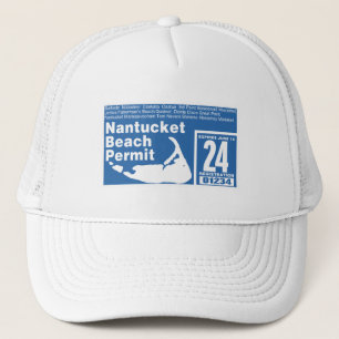 Casquette Nantucket Beach Permit 2024 bleu