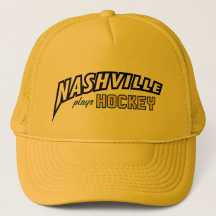Casquette Nashville joue Hockey Gold Trucker Hat