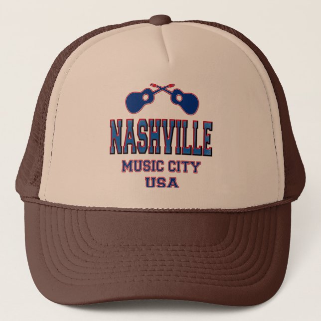 Casquette Nashville, ville Etats-Unis de musique (Devant)