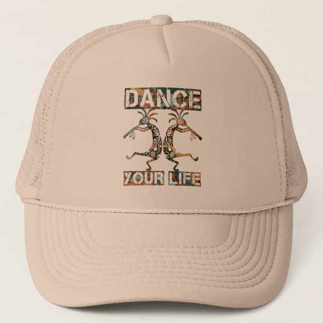 Casquette Native Americans Kokopelli - Dance Your Life 1 (Devant)