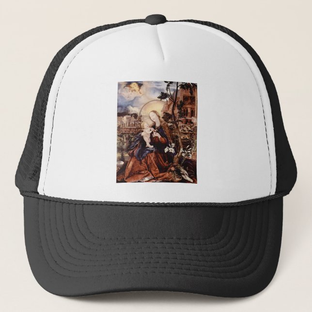 CASQUETTE NATIVITÉ AVEC DES LILLES BLANCHES - MAGIE DE NOËL (Devant)
