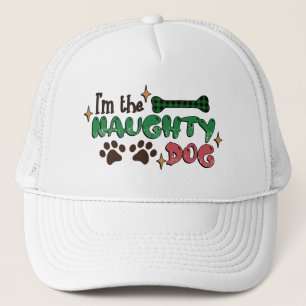 Casquette Naughty Chien Noël