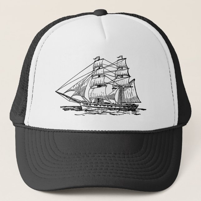 Casquette Navire à voiles (Brick) (Devant)