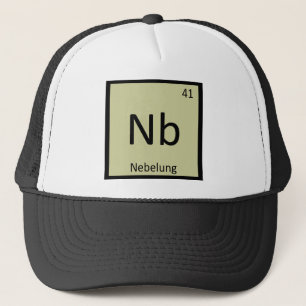Casquette Nb - Tableau périodique de chimie pour chat Nebelu
