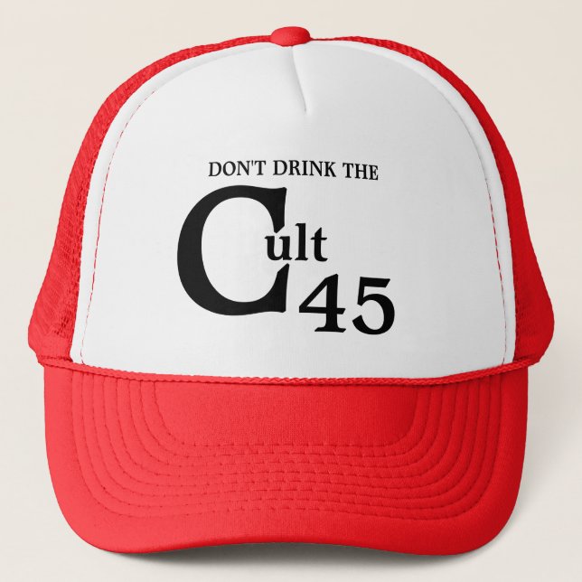 Casquette Ne buvez pas le culte 45 (Devant)