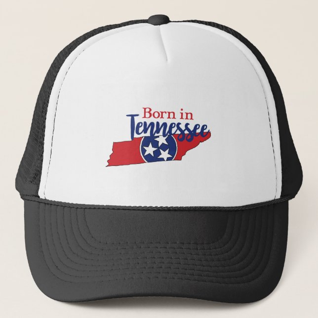Casquette Né dans Tennessee State Symbols Volunteer State (Devant)