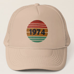 Casquette Né en 1974 cadeau vintage 50e anniversaire