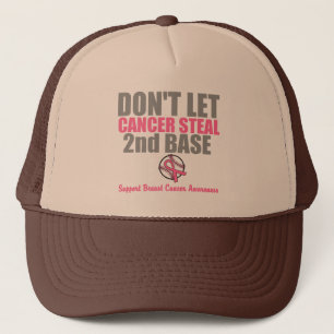Casquette Ne laissez pas le cancer voler deuxième 2e base