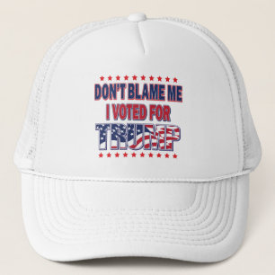 Casquette Ne me blâmez pas J'ai voté pour Trump